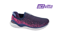 TENIS FEM. SLIP ON ACTVITTA MARINHO PINK - loja online