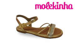 SANDALIA INF. FEM. MOLEKINHA DOURADO