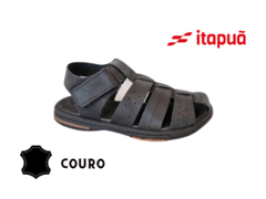 SANDÁLIA MASC. COURO ITAPUÃ PRETO