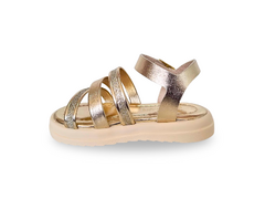 SANDALIA INF. FEM. WORLD COLORS OURO LIGHT - comprar online