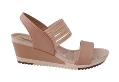 SANDALIA FEM. MODARE SALTO ANABELA NUDE - comprar online