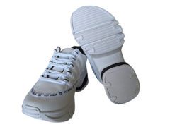 TENIS FEM. RAMARIM FLY HIGH CHUNKY BRANCO PRETO - Sugestiva Calçados