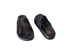 CHINELO BIRKEN FEM. MOLECA PRETO GLITER - Sugestiva Calçados