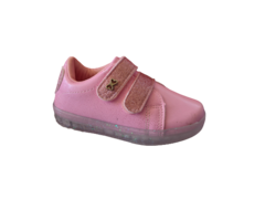 TENIS INF. FEM. WORLD COLORS LED ROSA - loja online