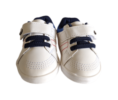 TENIS INF. MASC. MASC BEBÊ PÉ COM PÉ BRANCO MARINHO - comprar online