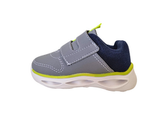 TENIS INF. MASC. MOLEKINHO LED CINZA MARINHO - loja online