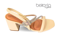 SANDALIA SALTO FEM. BEIRA RIO CREME