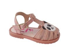 SANDALIA INF. FEM. MOLEKINHA FIVELA URSO ROSA