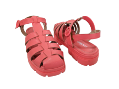 SANDÁLIA FEM. TRATORADA FLATFORM MOLECA CORAL - comprar online