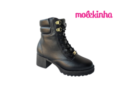 BOTA COTURNO INF. FEM. MOLEKINHA PRETO - comprar online