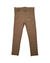 Calça Slim Infantil Canelado Castanho