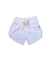 Short Infantil Bebê de Algodão Orgânico e Tintura Natural Off White