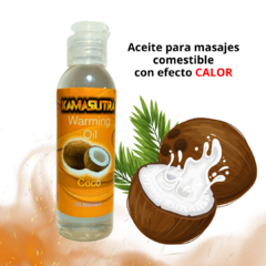 Aceite Para Masajes Coco Efecto calor (comestible) - comprar online
