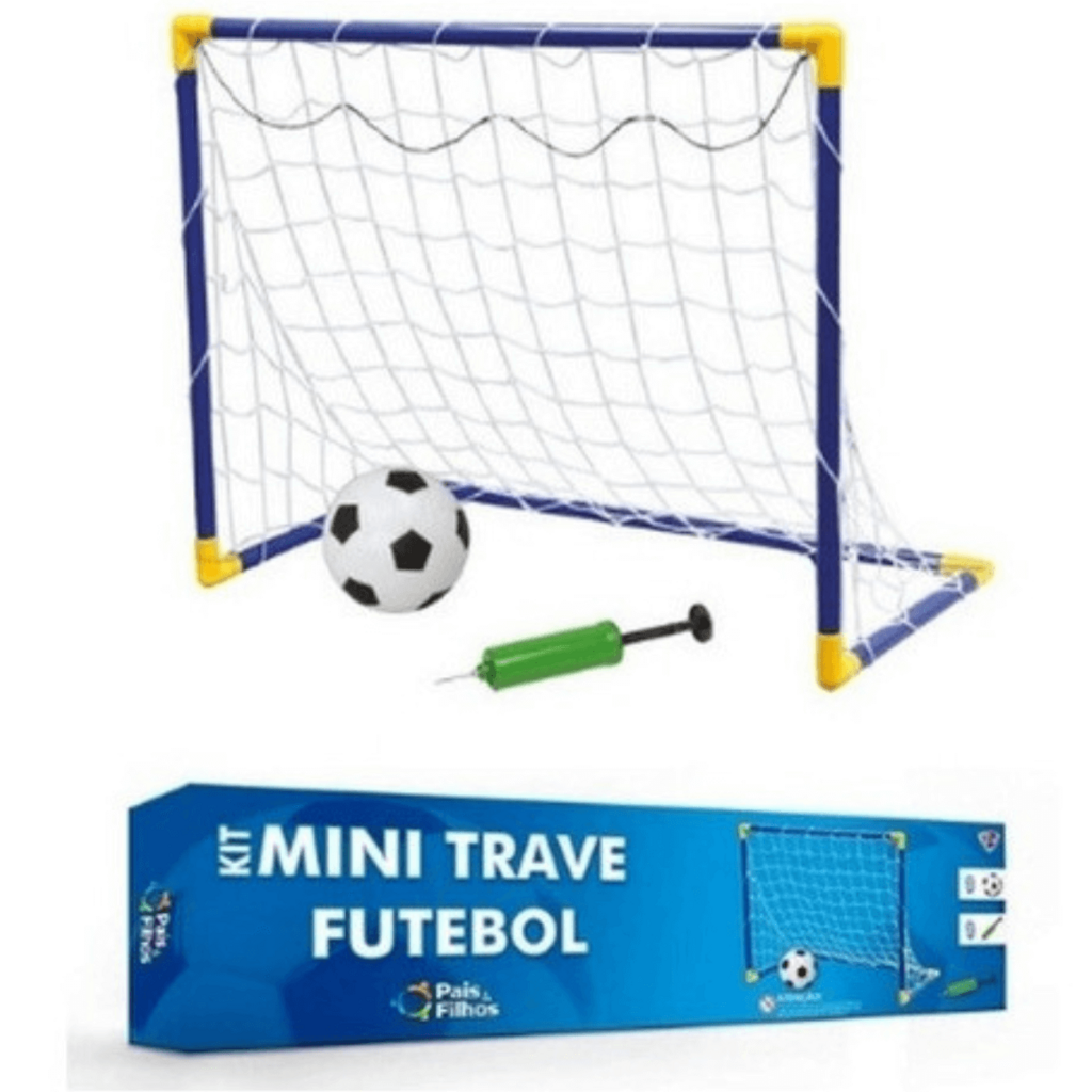 Futebol de Botão Jogo 3 Times Trave Brinquedo Infantil Kit