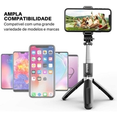 Bastão Pau de Selfie Tripé Celular Controle via Bluetooth - Namave Store