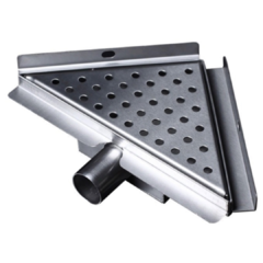 Desague Rejilla Triangular Acero Inox. 20cm - comprar online