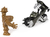 Dc Batimoto Vehiculo + Figuras Batman Vs. Clayface 10cm - Jedisland