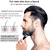 Kit de crescimento de barba masculino para crescimento rápido e espessamento de barba, soro ativador de crescimento de barba, rolo de barba, pente de barba