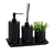 Conjunto Lavabo Redondo - Preto Fosco