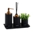 Conjunto Lavabo Redondo - Preto Fosco - comprar online