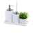 Conjunto Lavabo Quadrado - Branco Fosco