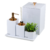 Conjunto Lavabo Quadrado Completo - Branco Fosco - comprar online