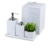 Conjunto Lavabo Quadrado Completo - Branco Fosco