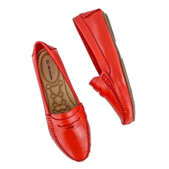 Mocassim Feminino Vermelho na internet