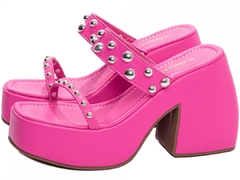 Tamanco Anabela Feminino: Pink Radiante | 11cm de Altura - comprar online