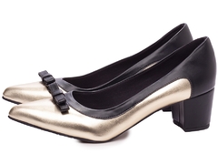 Sapato Scarpin Salto Bloco Grosso Baixo Arrasadora - Coleção 044-1710-114A - comprar online