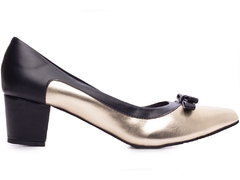 Sapato Scarpin Salto Bloco Grosso Baixo Arrasadora - Coleção 044-1710-114A - Calçadospravc | Comprar Calçados Femininos Online | Comprar Scarpins