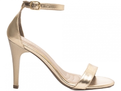 Sandalia Salto 9,5cm | Luxo Dourado Elegancia em Ouro Light - loja online