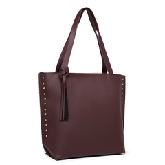 Bolsa Feminina Rebite Grande Chocolate - comprar online