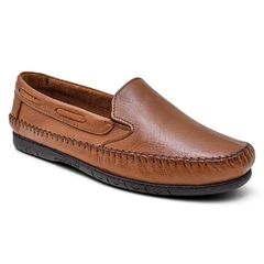 Mocassim Masculino Couro Conhaque