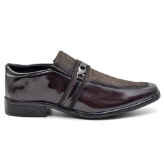 Sapato Masculino Social Elastico Verniz Cafe - comprar online