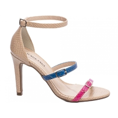 Sandalia Feminina Salto 9.5cm Multicolorida Estilo e Elegancia em Cada Passo