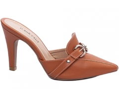 Sapato Scarpin Mule - Coleção 67055B Caramelo