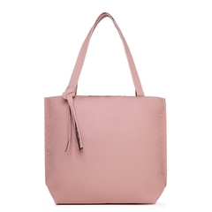 Bolsa Feminina Rebite Grande Rose