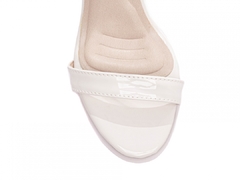 Imagem do Sandalia Salto 9,5cm | Toque Especial em Off White Verniz