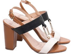 Sandália Salto 8,5cm | Glamour Luxo e Conforto | Colorida - Calçadospravc | Comprar Calçados Femininos Online | Comprar Scarpins