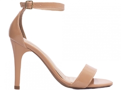 Sandalia Salto 9,5cm | Elegancia e Conforto em Verniz | Rose - loja online