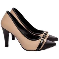 Scarpin Bico Fino Salto 9cm Estilo e Elegancia Marrom - Calçadospravc | Comprar Calçados Femininos Online | Comprar Scarpins