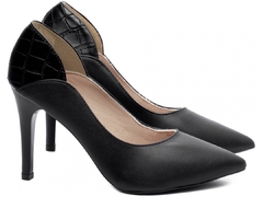 Scarpin Innovation Salto 10cm Fino Super Elegante Preto - Calçadospravc | Comprar Calçados Femininos Online | Comprar Scarpins