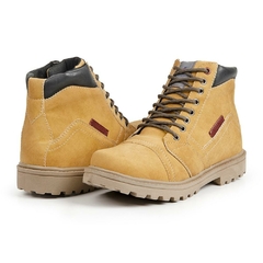 Coturno Bota Masculina Casual Conforto 37 a 44 Areia - comprar online