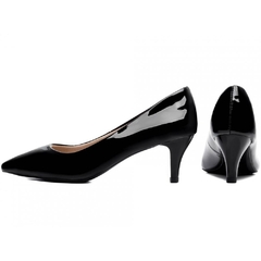 Scarpin Tradicional Luxo Salto 6cm Fino Preto - comprar online