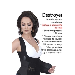 Cinta Destroyer Modeladora Termica Preta - Calçadospravc | Comprar Calçados Femininos Online | Comprar Scarpins