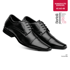 Sapato Social | Para Grandes Homens | 45 a 48 | Preto 70018 na internet