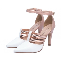 Scarpin Luxo Classe A Salto 9cm Fino em Cone Specchio Rose - Calçadospravc | Comprar Calçados Femininos Online | Comprar Scarpins