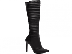 Bota Bico Fino: Elegância | Salto 12cm | Preto - Calçadospravc | Comprar Calçados Femininos Online | Comprar Scarpins