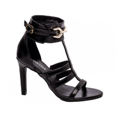 Sandalia Feminina Salto 9.5cm Preto Elegancia e Sofisticacao em Cada Passo